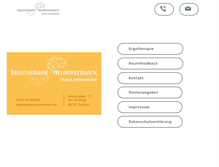 Tablet Screenshot of ergotherapie-zimmermann.de
